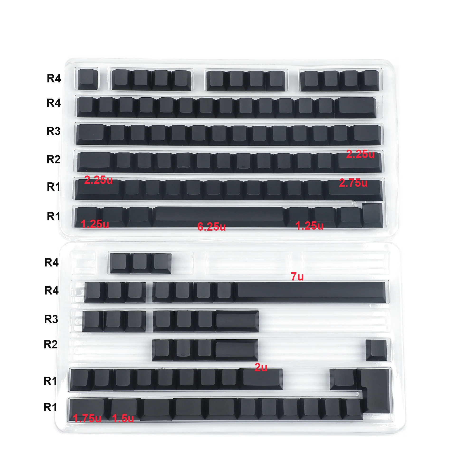 Perfil Grosso PBT Keycap ANSI ISO layout
