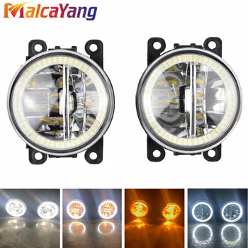 

For Ford Focus MK2 2004-2010 MK3 2011-2015 Fusion Fiesta Tourneo Connect Transit Tourneo H11 12V LED Fog Lights Angel Eye