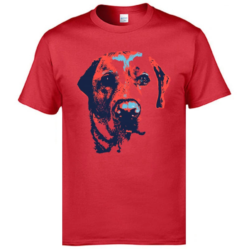 New Design Patriotic_Labrador_2445 Street Short Sleeve T-Shirt Summer O Neck 100% Cotton Tops & Tees for Boys T Shirt Printed Patriotic_Labrador_2445 red