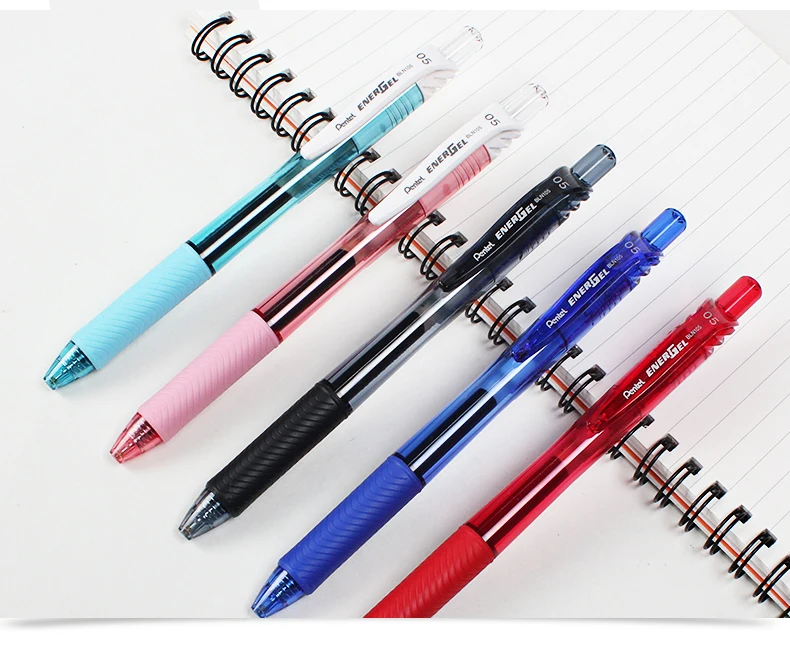 Kawaii Японии канцелярские Pentel BLN-105, быстро сохнут, убирающийся гелевая ручка 0,5 мм черный студенческий экзамен офиса письменные нажмите ручка