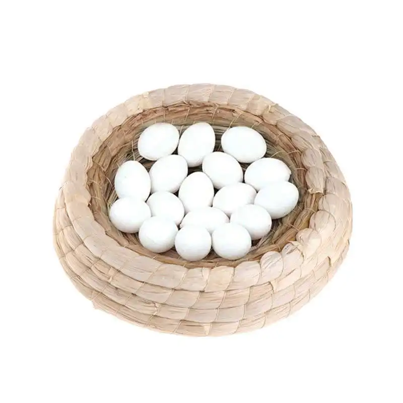 Handwoven Birds Nest Corn Leaves And Straw Incubation Bed Courtship Breeding House For Pigeon/Dwarf Rabbit/Bunny/ Dove/Hamster/