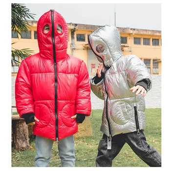 

Toddler Baby Girls Winter Cartoon Windproof Coat Hooded Warm Outwear Jacket для девочек 5лет manteau hiver femme одежда 2021