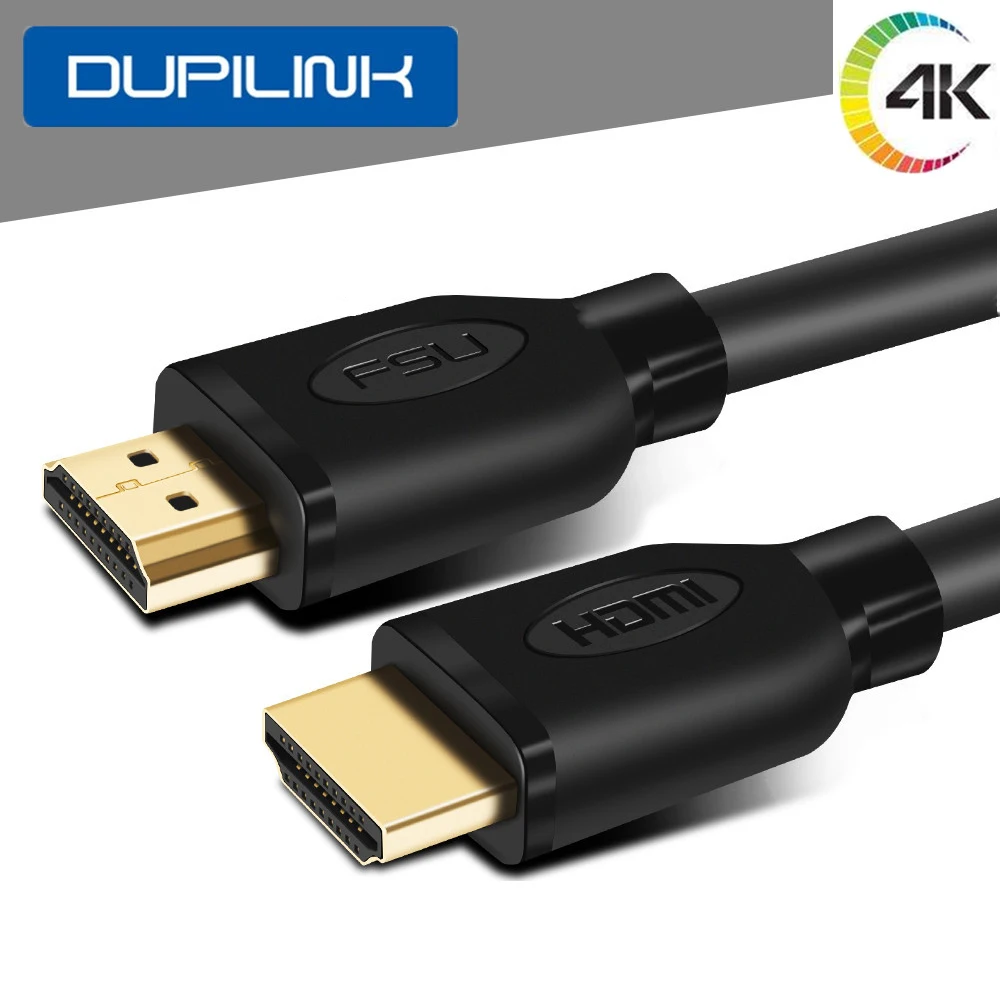 Кабель HDMI DUPILINK совместимый с 4K кабель 2 0 1 м 3 5 8 15 для сплиттера переключателя ТВ