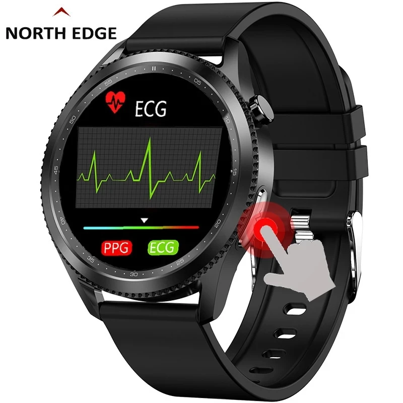 north-edge-smart-ecg-blood-pressure-men-women-watches-blood-oxygen-fitness-tracker-heart-rate-monitor-digital-wristwatches-hour