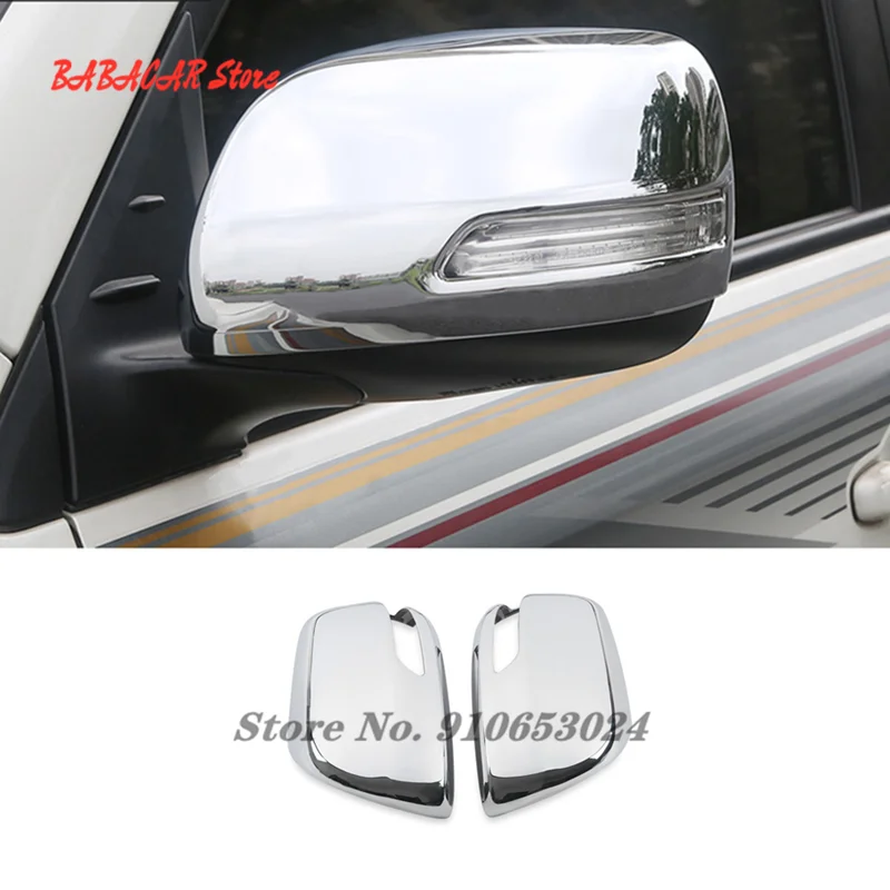 

For Toyota Land Cruiser 200 LC200 2016 2017 2018 2019 Door Side Wing Rearview mirror Cover Sticker Trim Car Styling Accessories