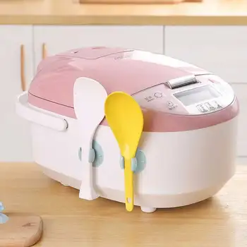 

Kitchen Organizer Tool Rice Cooker Spoon Holder Rice Spoon Stand Holder Spoon Storage Rack Gadget Suction Cable Rack Hook Hanger