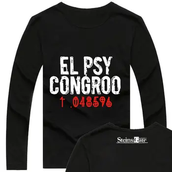 

High-Q STEINS GATE EL PSY CONGROO Okabe Rintarou cotton tshirt Makise Kurisu tee t-shirt t shirt