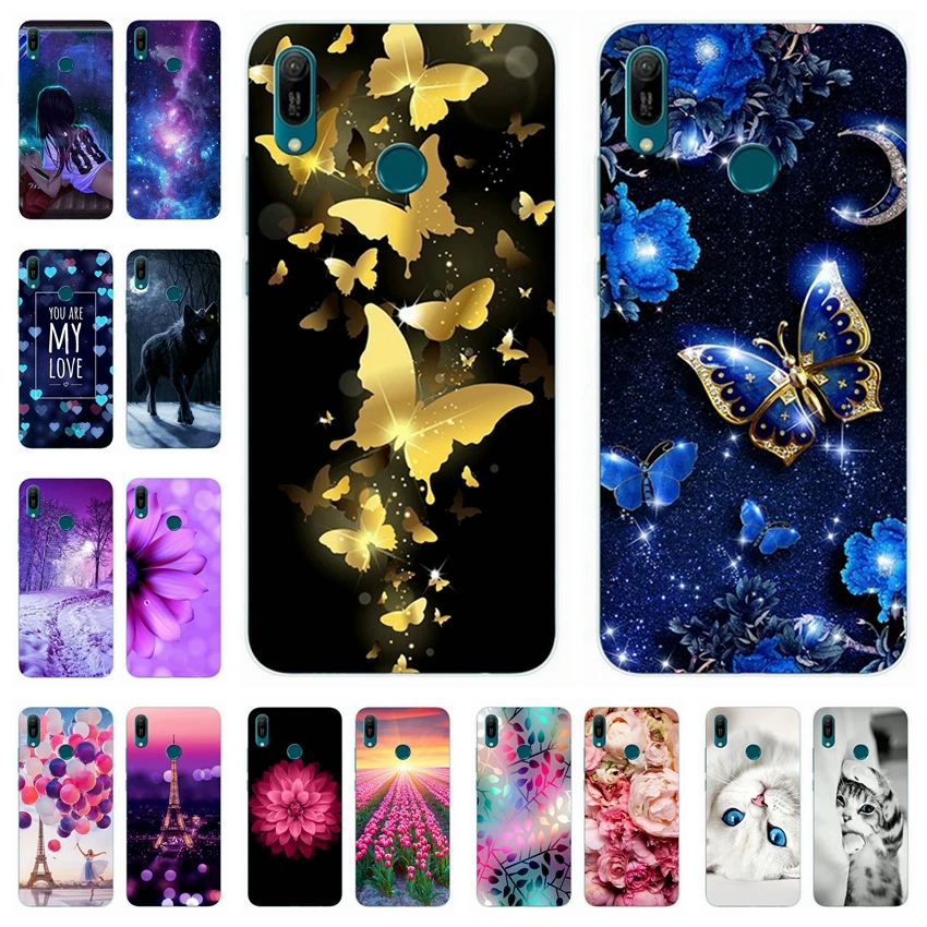 Для huawei Y6 2019 6 09 &quotсиликоновый чехол для pro Coque Y prime MRD-LX1 MRD-LX1F |
