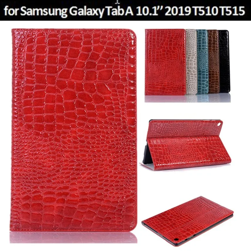 Чехол из крокодиловой кожи для Samsung Galaxy Tab A 10 1 2019 SM T510 T515 чехол подставка планшета