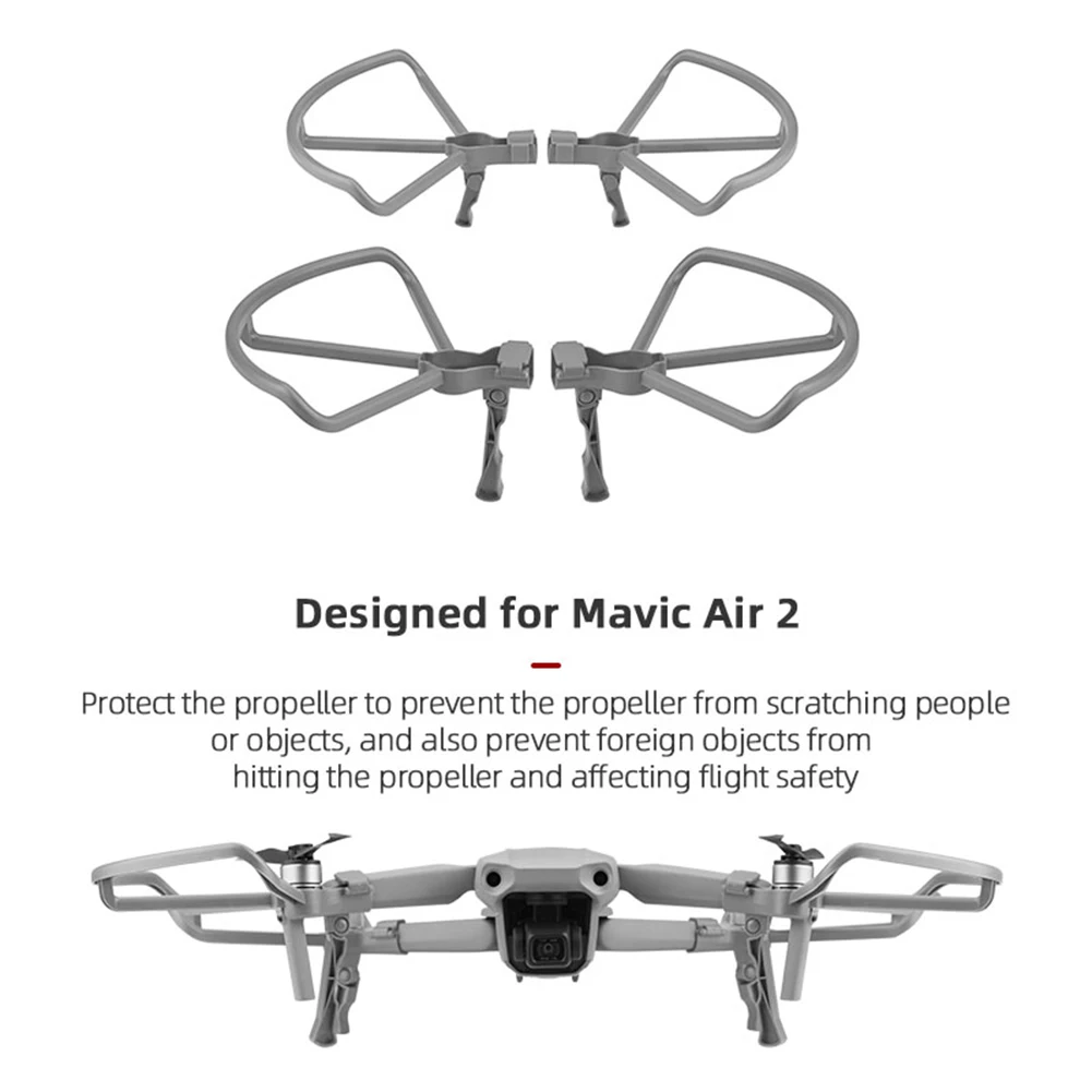 1Set hélice Protector para DJI Mavic aire hoja 2 accesorios alas en forma de abanico cubierta de liberación rápida parachoques Protector Kit de piezas de repuesto