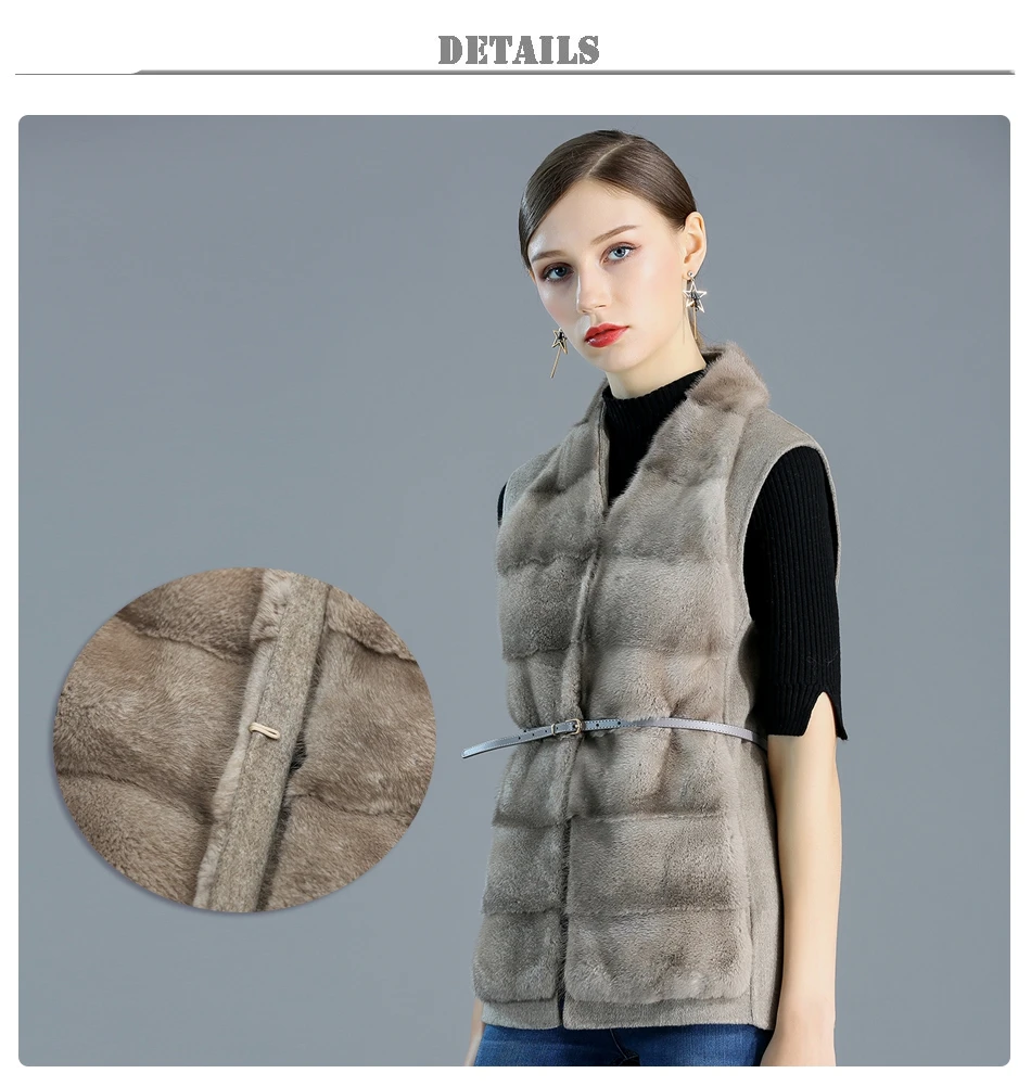 Горячая Распродажа, натуральная норка, меховой жилет, кашемировый жилет для женщин, зимний, для путешествий-отдыха, короткая норковая меховая куртка женская, базовые куртки