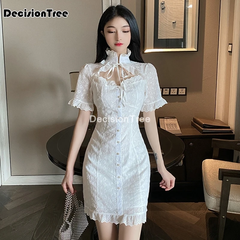 2021 китайское платье женское элегантное aodai длина до колена qipao vestidos вечерние