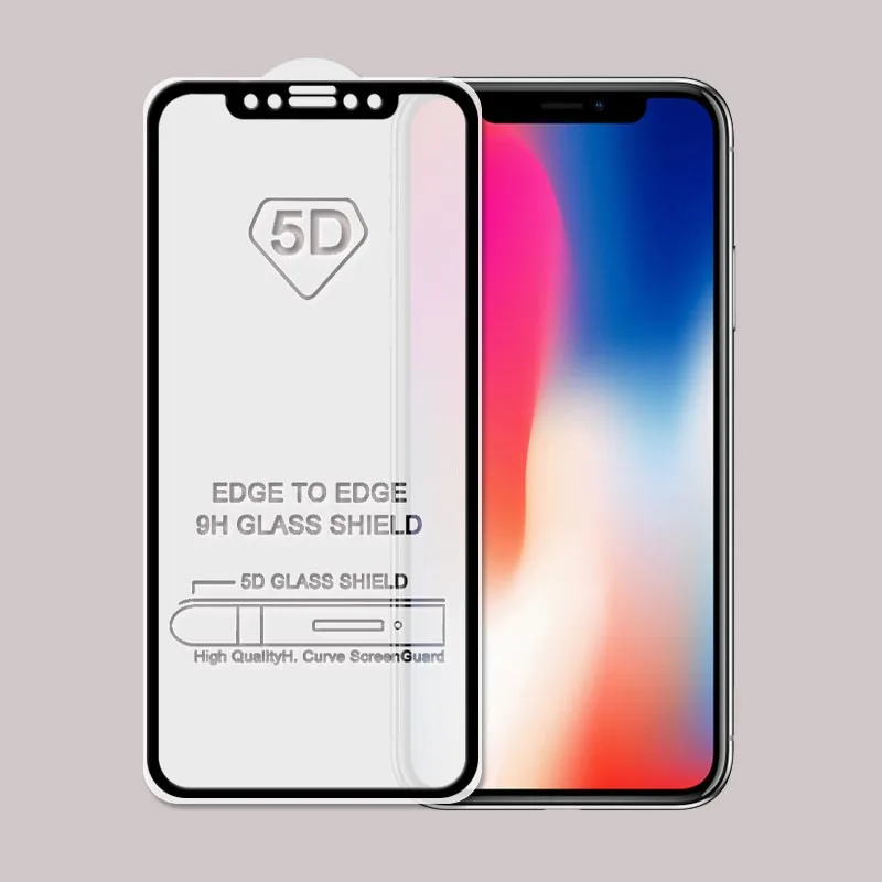 Закаленное стекло протектор экрана для iPhone Xr X Xs Max 6 6S 7 8 Plus защитное