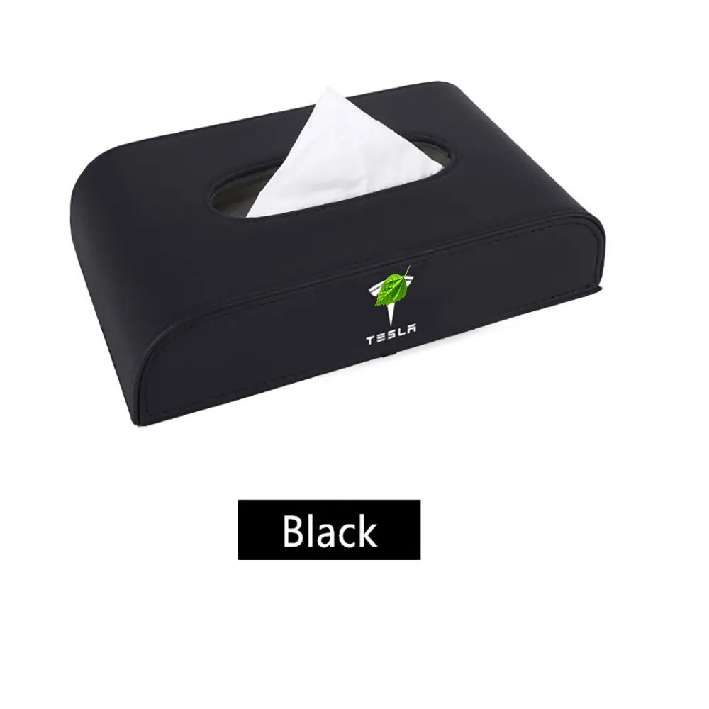 Держатель для салфеток Tesla Model 3 X S из искусственной кожи 2 цвета|Коробки салфеток| |