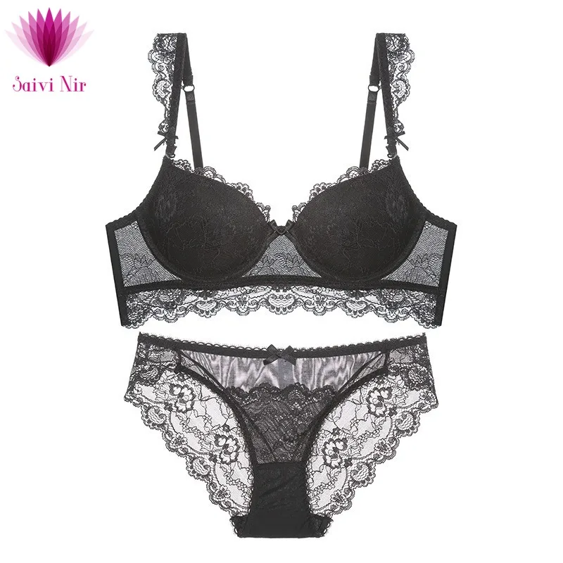 

Ladies To Widen The Lace Lace Comfortable Bra Suit Transparent Bra Lingerie Set Panties and Bra Set Women Underwear Set Bra