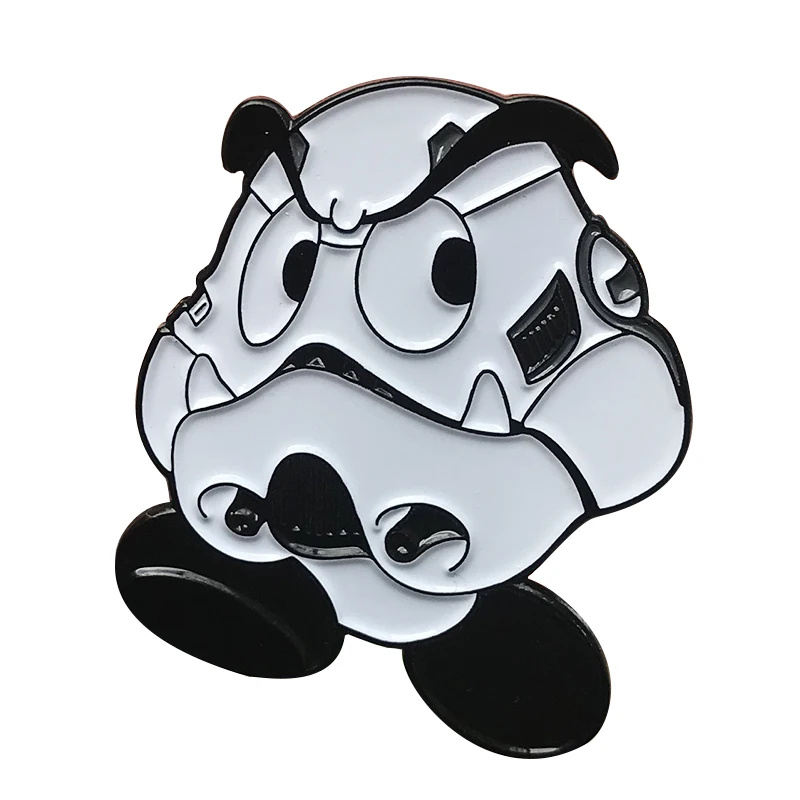 Goomba x Stormtrooper Mario Wars Enamel Pin