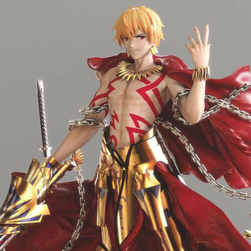 1/6 ГК ручная работа смола белый плесень WF2019 Лето FGO герой король золото Сияющий белый плесень