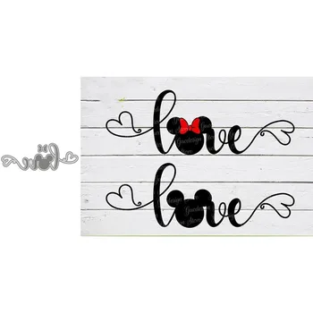 

Metal Cutting Dies Scrapbooking LOVE for Album Paper DIY Gift Card Decoration Embossing Dies New