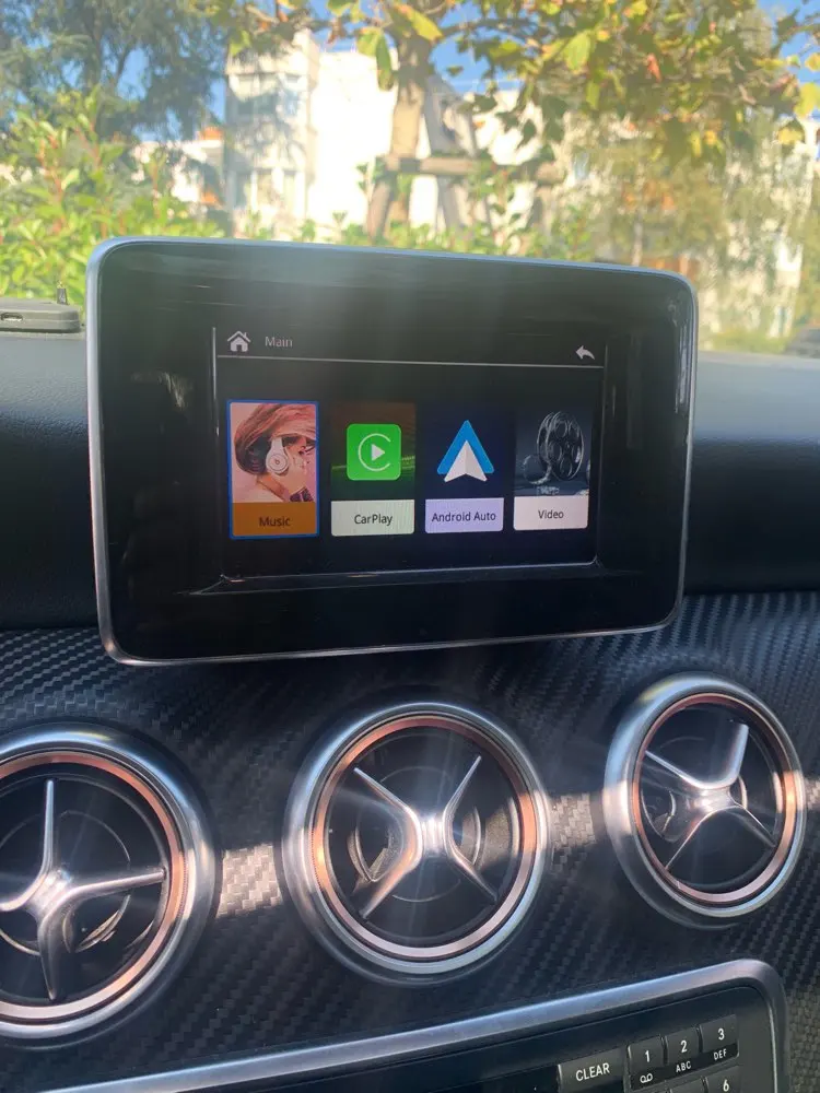 Для Mercedes Benz C W205 W203 W219 W204 беспроводная камера заднего вида Carplay Android carlife интерфейс экран Улучшенный декодер