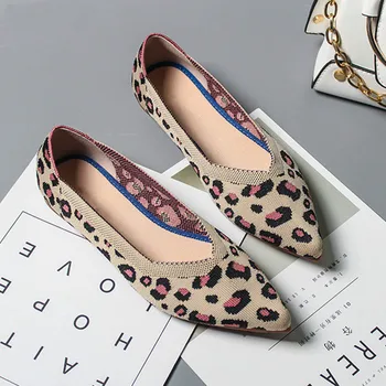 

Whatsapp +8613586826522 Dropshiping New Women's Shoes Leopard Print Women Shoes Shallow Mouth Single Shoes Wholesale SXJJ077