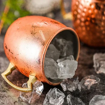 

Hammered Copper Plated Moscow Mule Mug Beer Cup Coffee Cup Mug Copper Plated Mugs Kitchen Bar Drinkware 530Ml