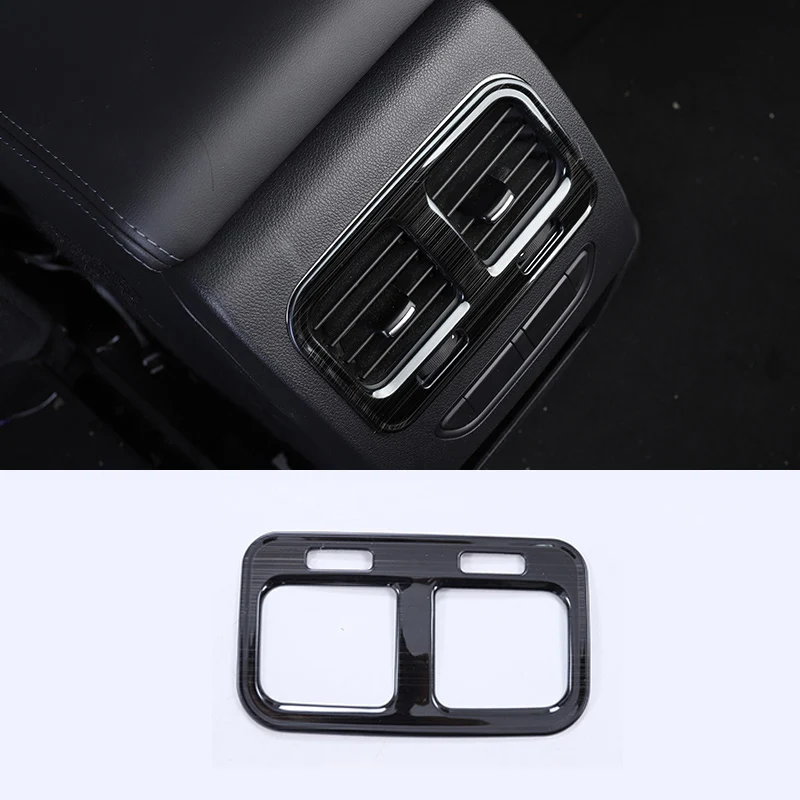 

Lsrtw2017 for Haval F7 F7x Car Rear Armrest Vent Frame Stainless Steel Decoration Accessories Interior Mouldings 2019 2020