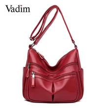 Бренд Vadim, маленькая Вместительная женская сумка на плечо, модная дизайнерская женская сумка через плечо, высокое качество, женская сумка-мессенджер, Bolsa Mujer