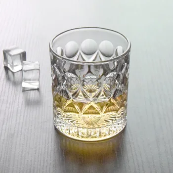 

2 Pcs/lot classical transparent fashion whiskey wine glass party pub wine drinking glass cups 200901-30