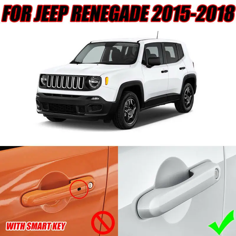 Авто наружная дверная ручка крышка Накладка части для Jeep Renegade