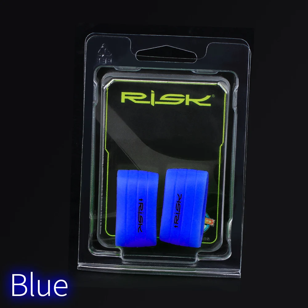 1 Pair Box Blue Ремень для дорожного велосипеда, силиконовое кольцо, защитное Силиконовое резиновое кольцо, противоскользящие заглушки для барной ленты, водонепроницаемый, износостойкий - Цвет: 1 Pair Box Blue