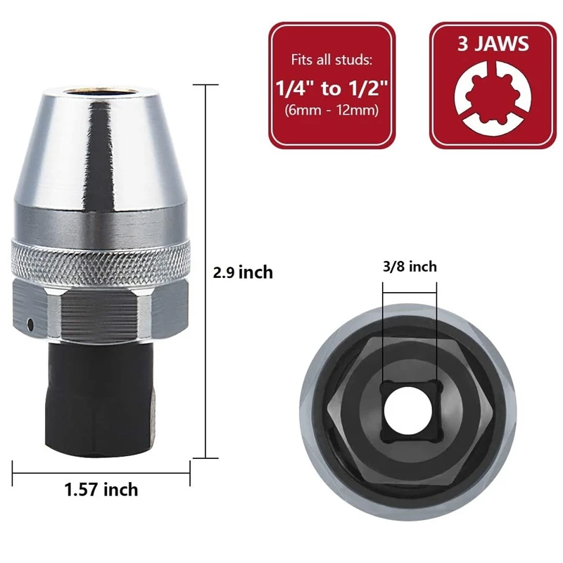 Broken Bolt Remover High Performance Bolt Extractor Damaged Stripped Stud 6-12mm Extractor Broken Remover Screw Tool