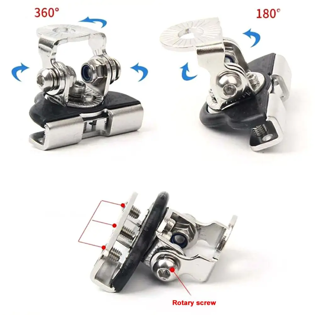 EBTOOLS Pour Support Barre Led Pour Support Led Voiture Pour Lampe Capot Voiture Support De Lampe De Travail 2 Pièces Universel En Acier Inoxydable