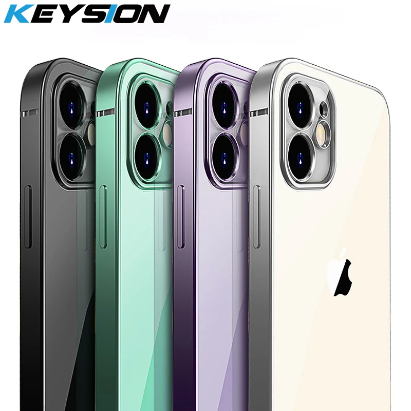 Чехол KEYSION с квадратной рамкой для iPhone 11 Pro Max роскошный мягкий тонкий прозрачный