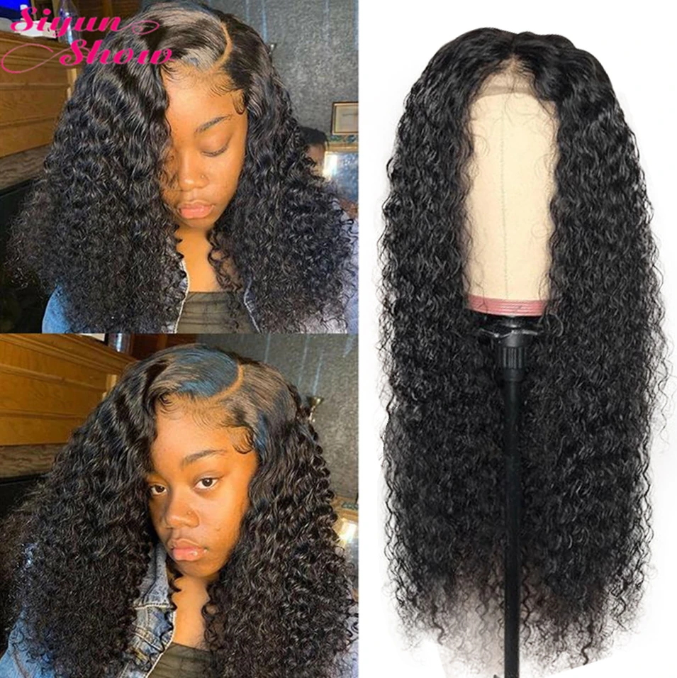 4x4 Closure Wig 180 Density Raw Indian Hair Curly Human Hair Wigs Wet And Wavy Deep Curly Lace Front Human Hair Wigs Pre Plucked Human Hair Lace Wigs Aliexpress