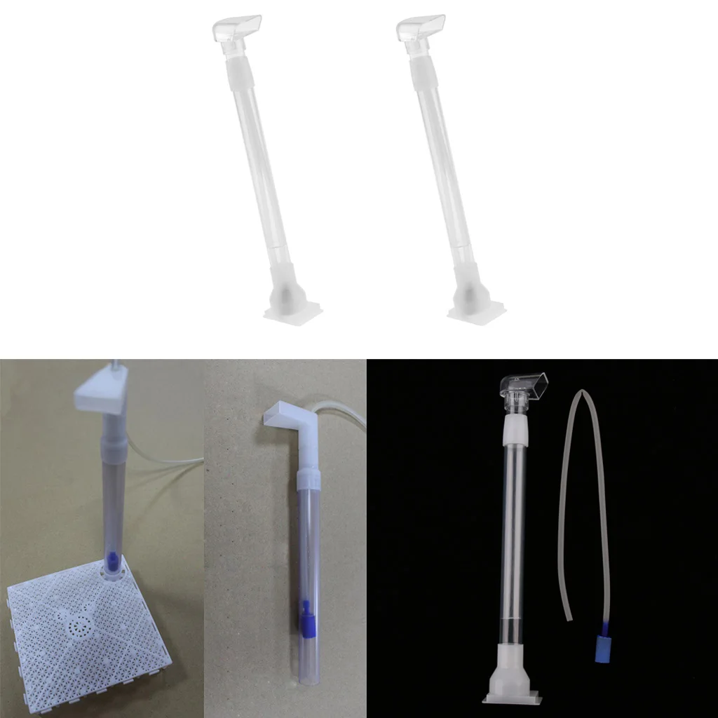 2 Pcs Aquarium Under Gravel Filter Air Line Hose Intubation Tube Accessories,Clear 2 Pcs Aquarium Under Gravel Filter Air Line Hose Intubation Tube Accessories,Clear