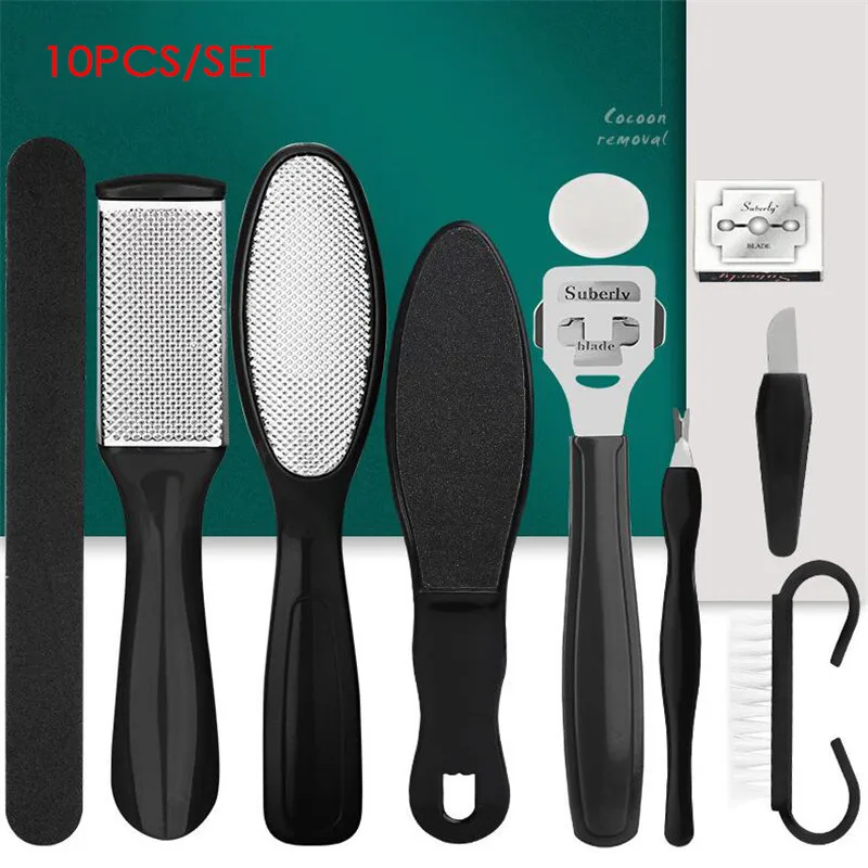 Набор для маникюра и педикюра набор из 10 шт./компл. пилок ухода за ногами удаления