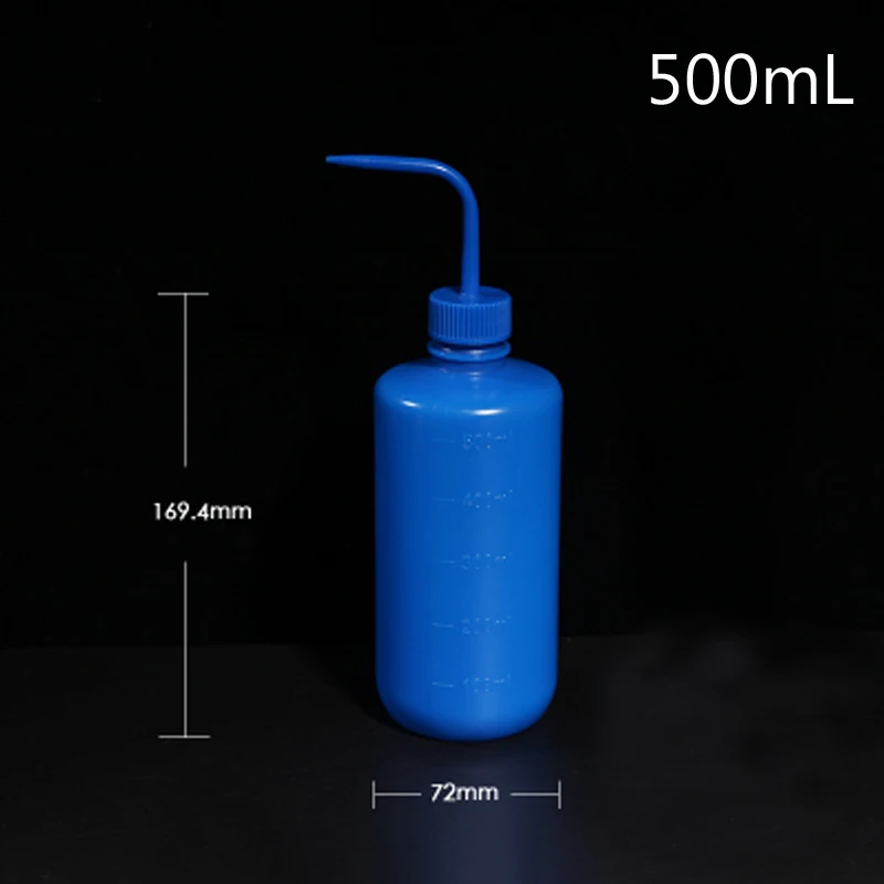 LINYEYUE 500 мл синяя пластиковая выдувная бутылка для мытья татуировок соковыжималка лабораторная измеряемость бутылка
