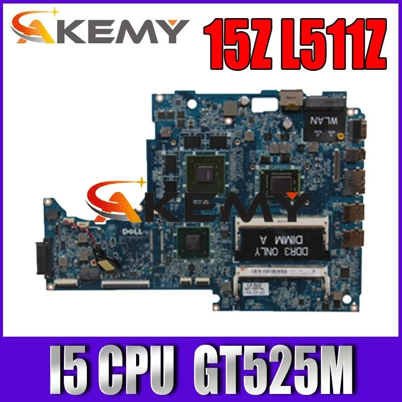 Процессор I5 для For DELL XPS 15Z L511Z материнская плата ноутбука DASS8BMBAE1 REV: E GT525M |