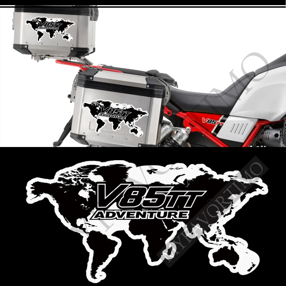 Custodie Trunk V85Tt Per Moto Guzzi V 85 Tt Tank Pad Protector Stickers Decalcomania Bagagli Emblem Logo