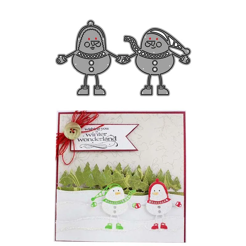 Трафарет CH Best Snowman металлические Вырубные штампы для скрапбукинга тренировок