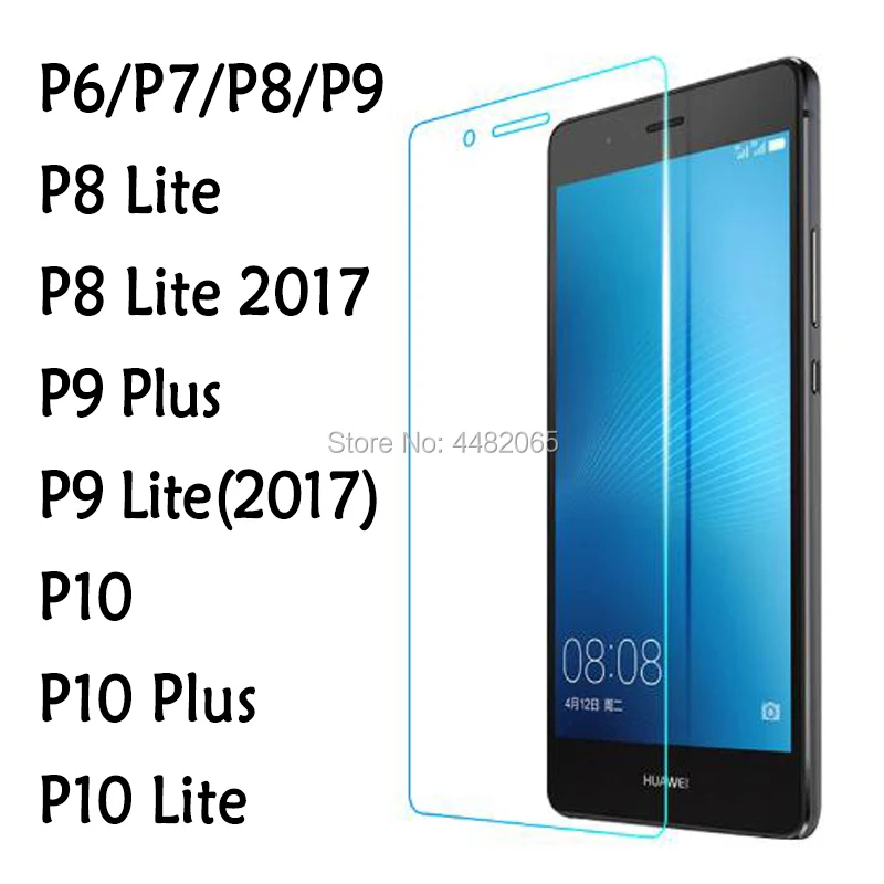 Закаленное стекло HD для Huawei P6 P7 P8 P9 P10 Plus Lite 2017 легкая Защитная пленка экрана P 10 9 8 7