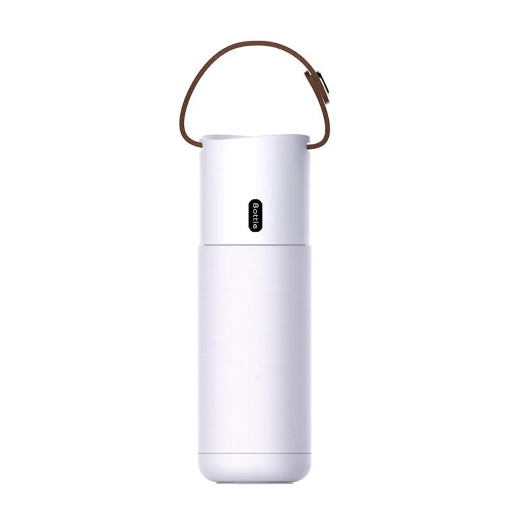 350ML Tea Gift Stainless Steal Outdoor Portable Vacuum Flask Heat Preservation Travel Detachable Handle Water Bottle Drinking