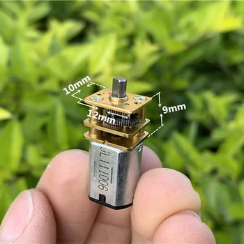 

GA12-N20 Short-axis Miniature Geared Motor 3V 6V Low Speed Full Metal Gearbox Motor for Electronic Door Lock, Shaft Diameter 3mm