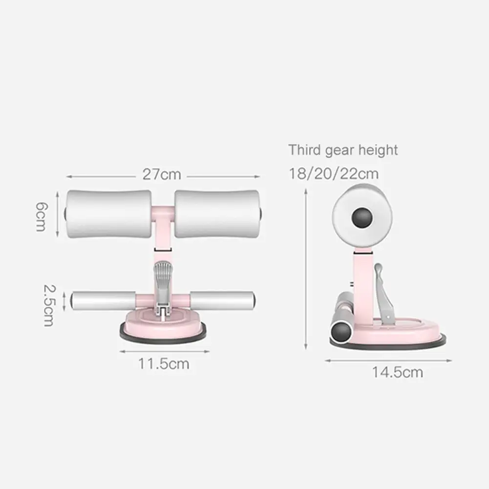 New Sit Ups Assistant Device Iondoor Fitness Sit-Up Exercise Bar Adjustable Padded Ankle Support Abdominal Muscle Training Tool