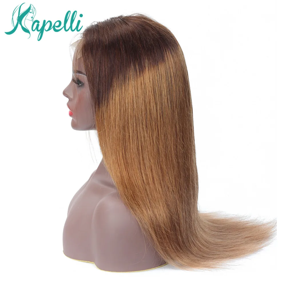 Kapelli короткие Синтетические волосы на кружеве парики человеческих волос Боб парик полный и толстый для черный Для женщин натуральный Цвет
