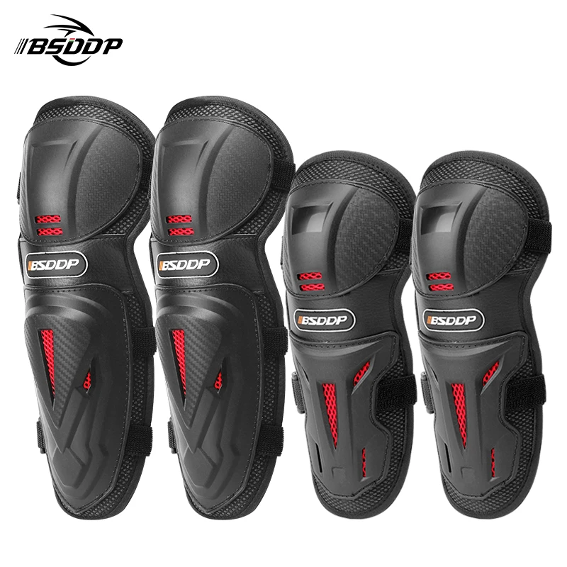 

4pcs Motocross Knee Protector Brace Protection Elbow Pad Kneepad Motorcycle for Honda CBR250R CBR300R CB300F CBR500R CB500F CBR