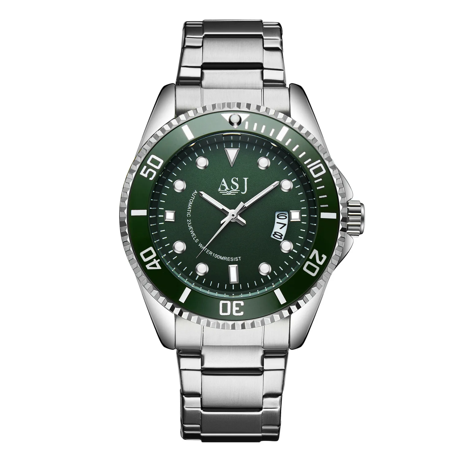 

ASJ Europe And America Hot Selling Men Popular Brand Table Waterproof with Calendar Edging Steel Strip Green Ghost Table