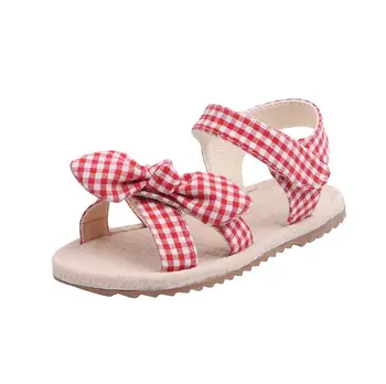 

Sandals Girls Kids Baby Girl Summer Shoes Brand New Fashion Princess Soft Rubber Sole Children's Beach Shoes Sequined Bow