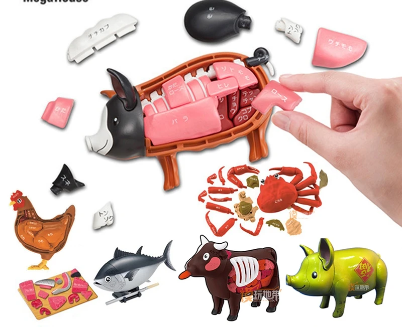 MegaHouse MH черный Свинья тунец вагюй Кинг Краб золотая свинья жареная курица