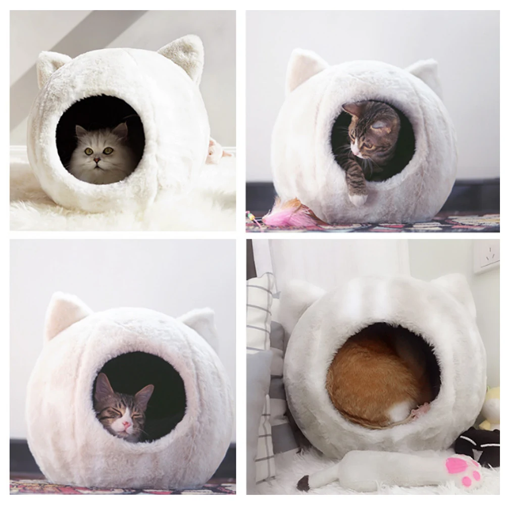 Warm Pet Cat Dog Bed Pet Cushion Kennel For Small Medium Large Dogs Cats Winter Pet Bed Dog House Puppy Mat Size M/L New